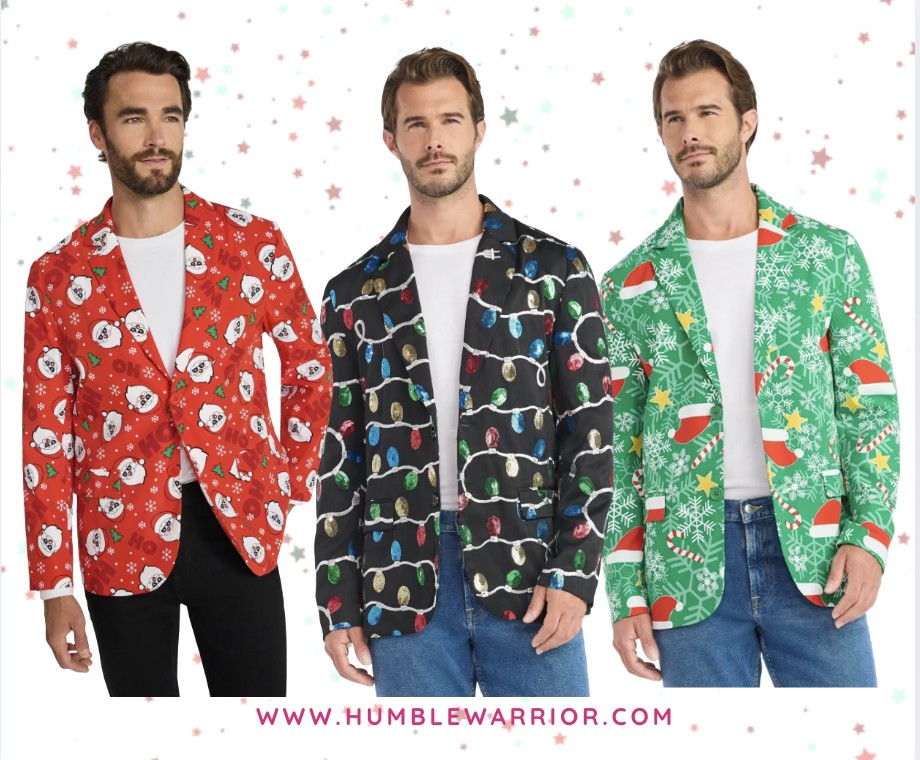 Jolly Knits holiday blazers