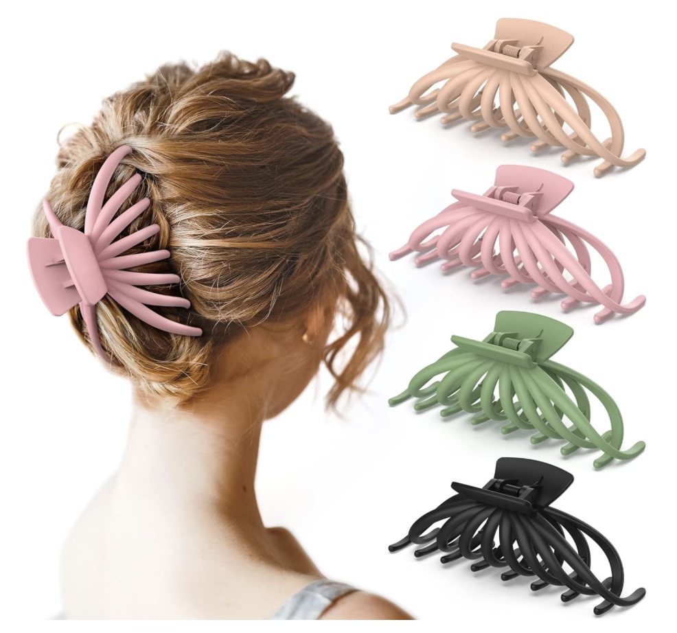 Packs of four hair claws
