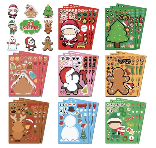 holiday sticker sheets