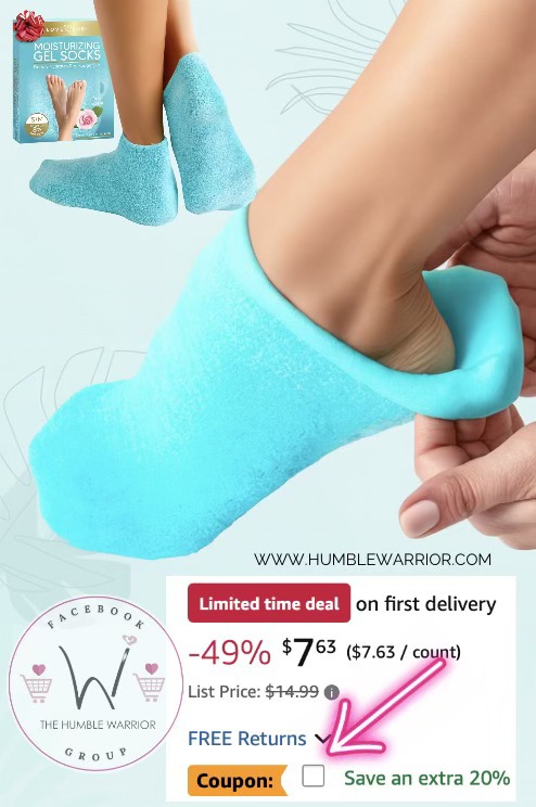 Love, Lori gel moisturizing socks