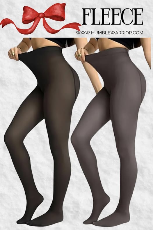 Fleece lined tights