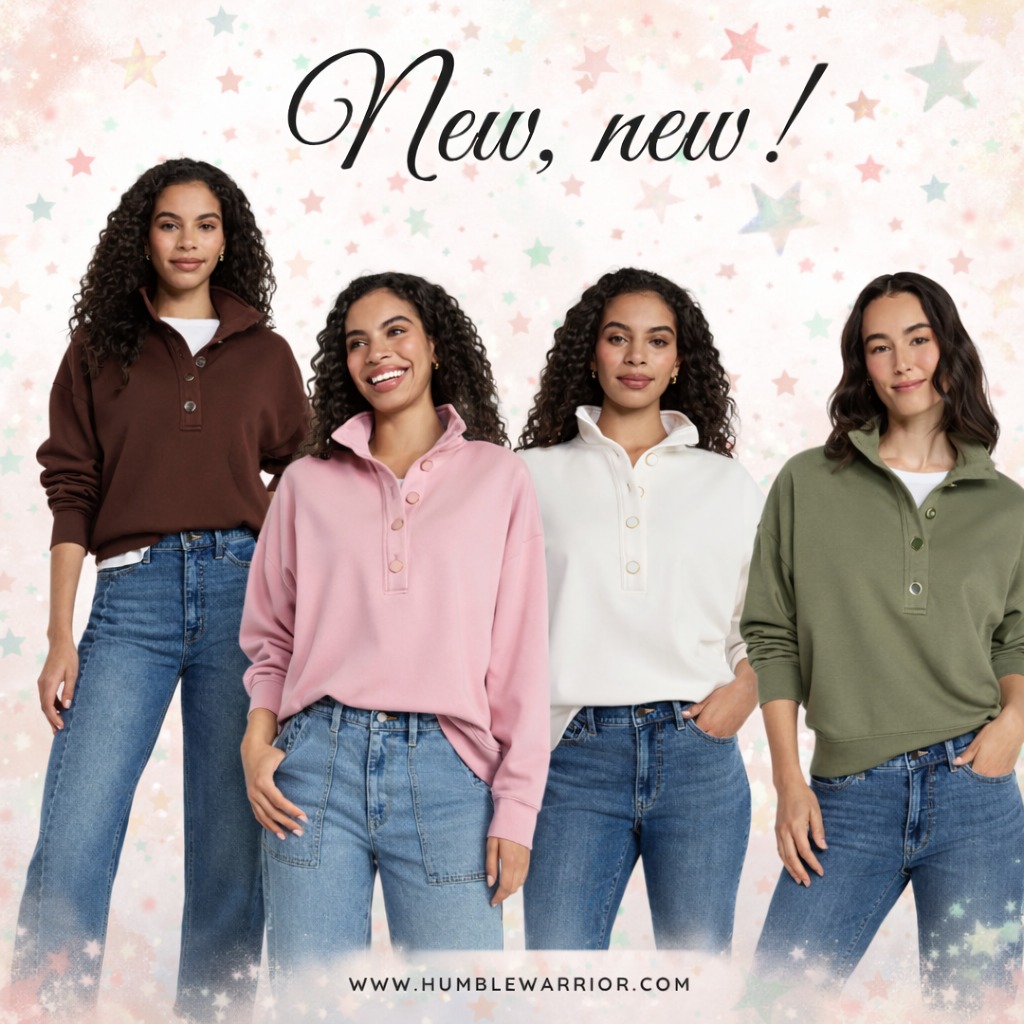 Tru Quarter Button Fleece Top