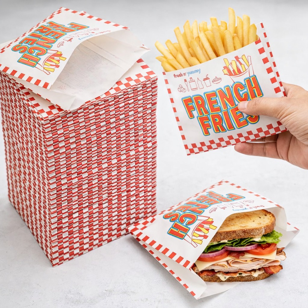 ZEAYEA 500 Pack French Fry snack bags