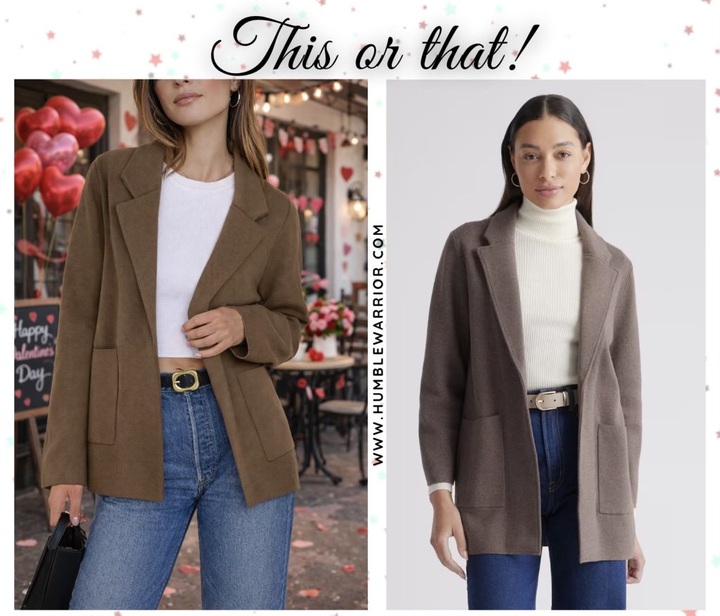 Anrabess knit blazer cardigan