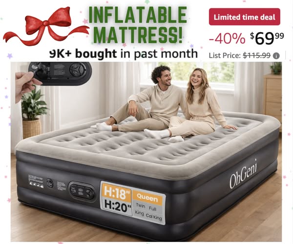 OhGeni Air Mattress Queen