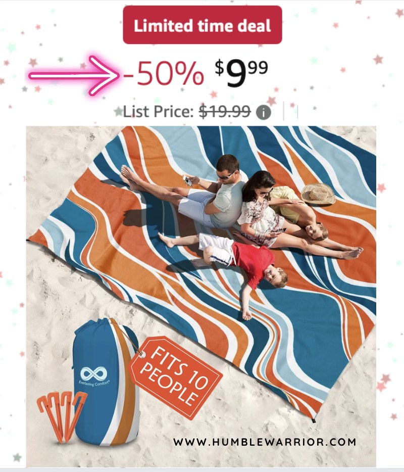 Everlasting Comfort Large Beach Blanket