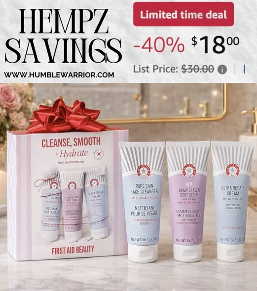 First Aid Beauty Cleanse, Smooth + Hydrate Kit