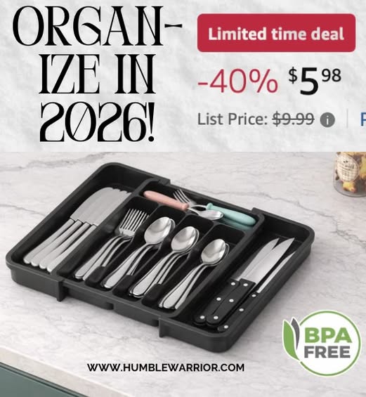 Lifewit silverware drawer organizer