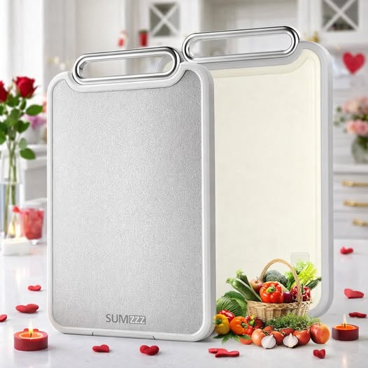 stainless steel 2-in-1 Double-Sided Chopping Board