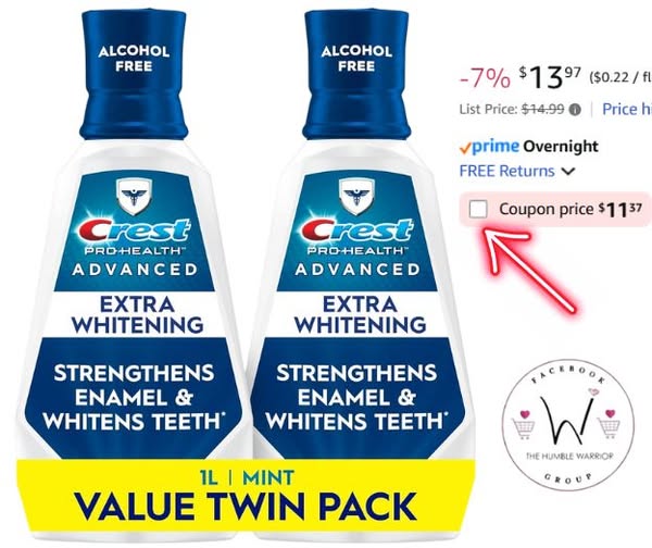 Crest Pro-Health Advanced Extra Whitening mouthwash