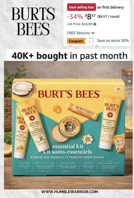 Burt’s Bees Christmas Gifts – Essentials Everyday Set