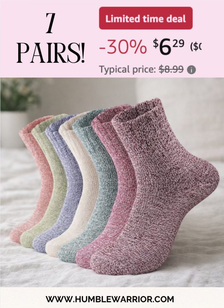 Seven pairs of socks!