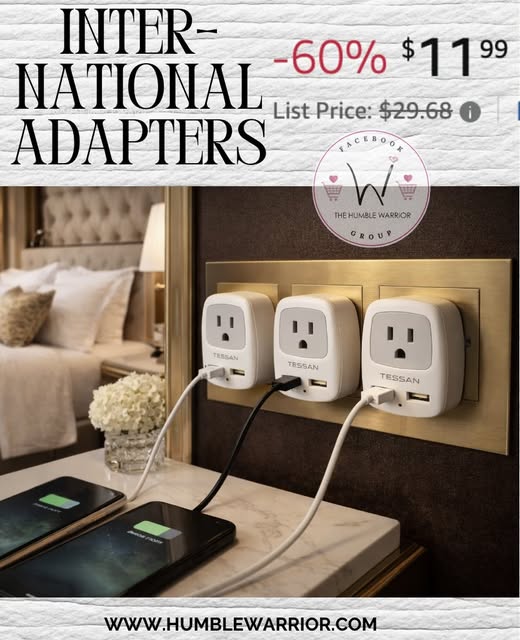 TESSAN European Travel Plug Adapter 3 Pack