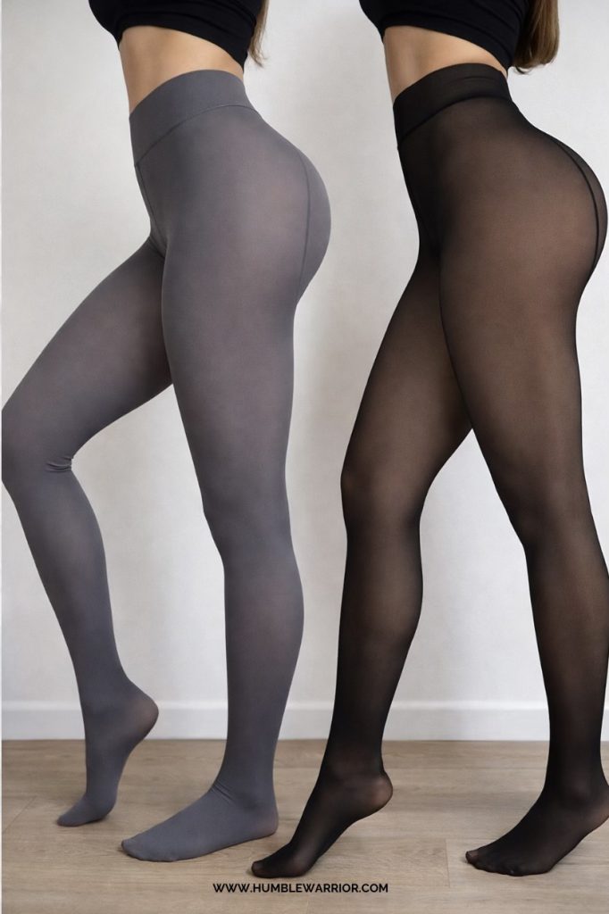 Fleece lined tights