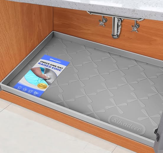 SIKADEER 34″ x 22″ Under Sink Mat