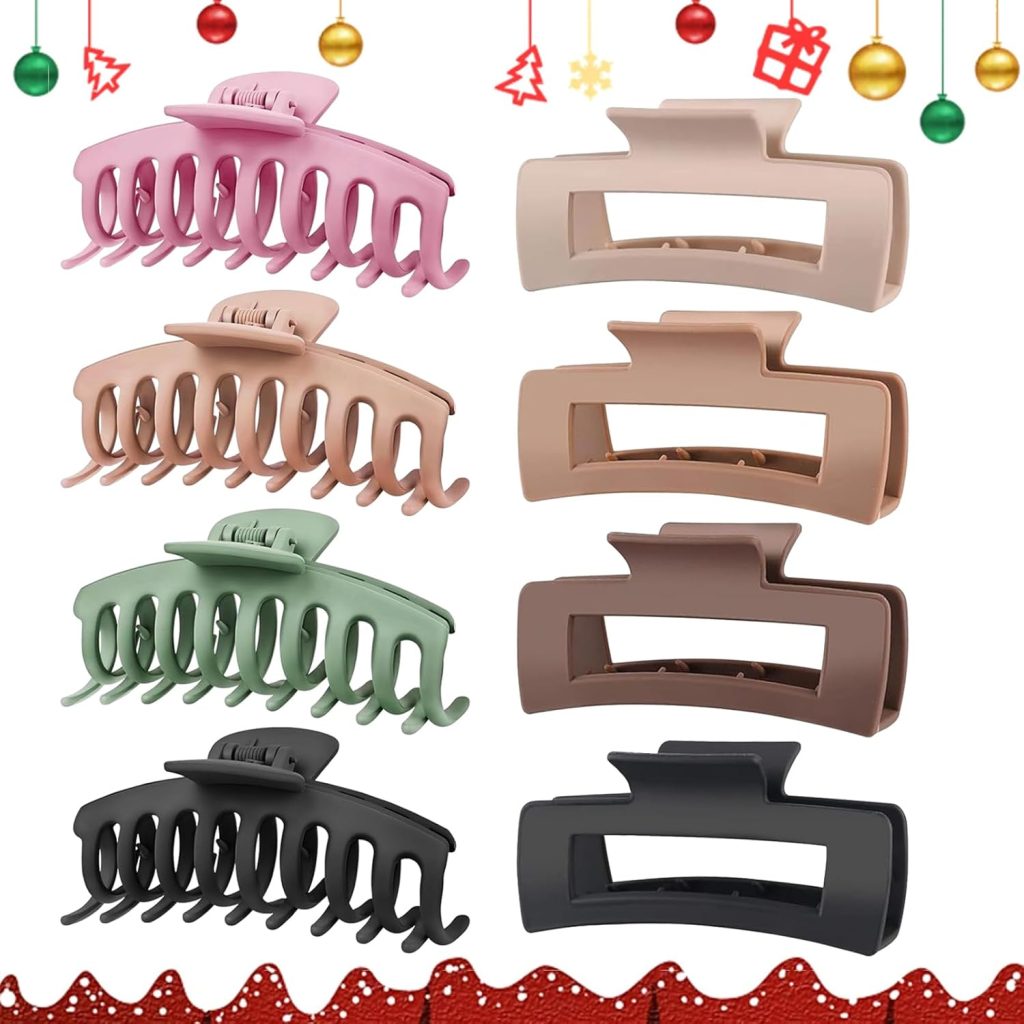 oversized claw clips – 8 pack