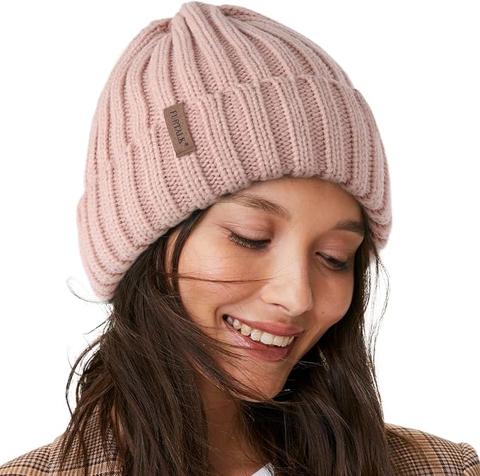 Fleece Lined Beanie Winter Hat