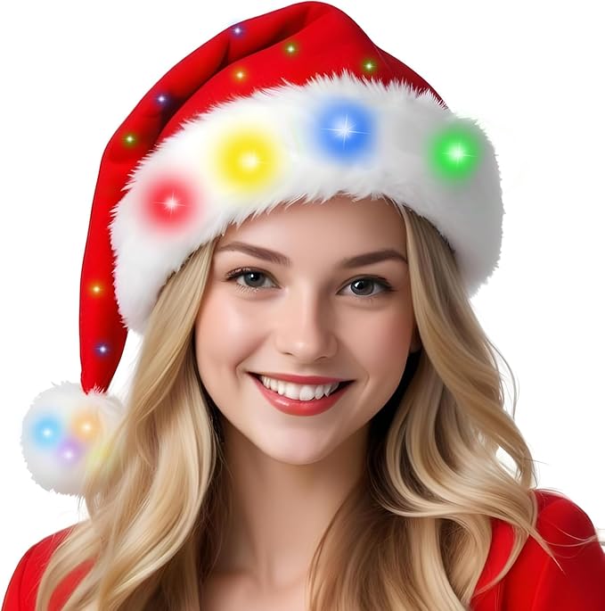 Light Up Santa Hat