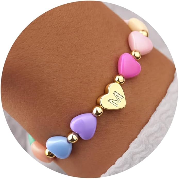Initial Heart Bracelets