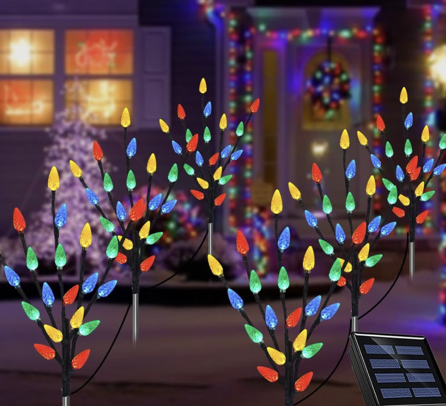 6-pack of solar Christmas lights
