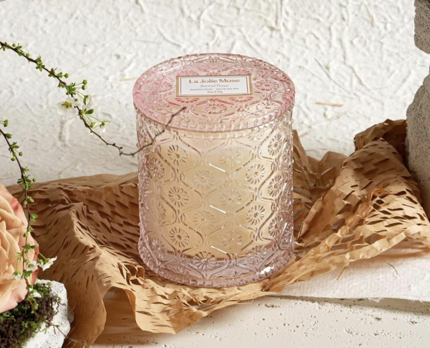 Santal Rose Scented Candle!