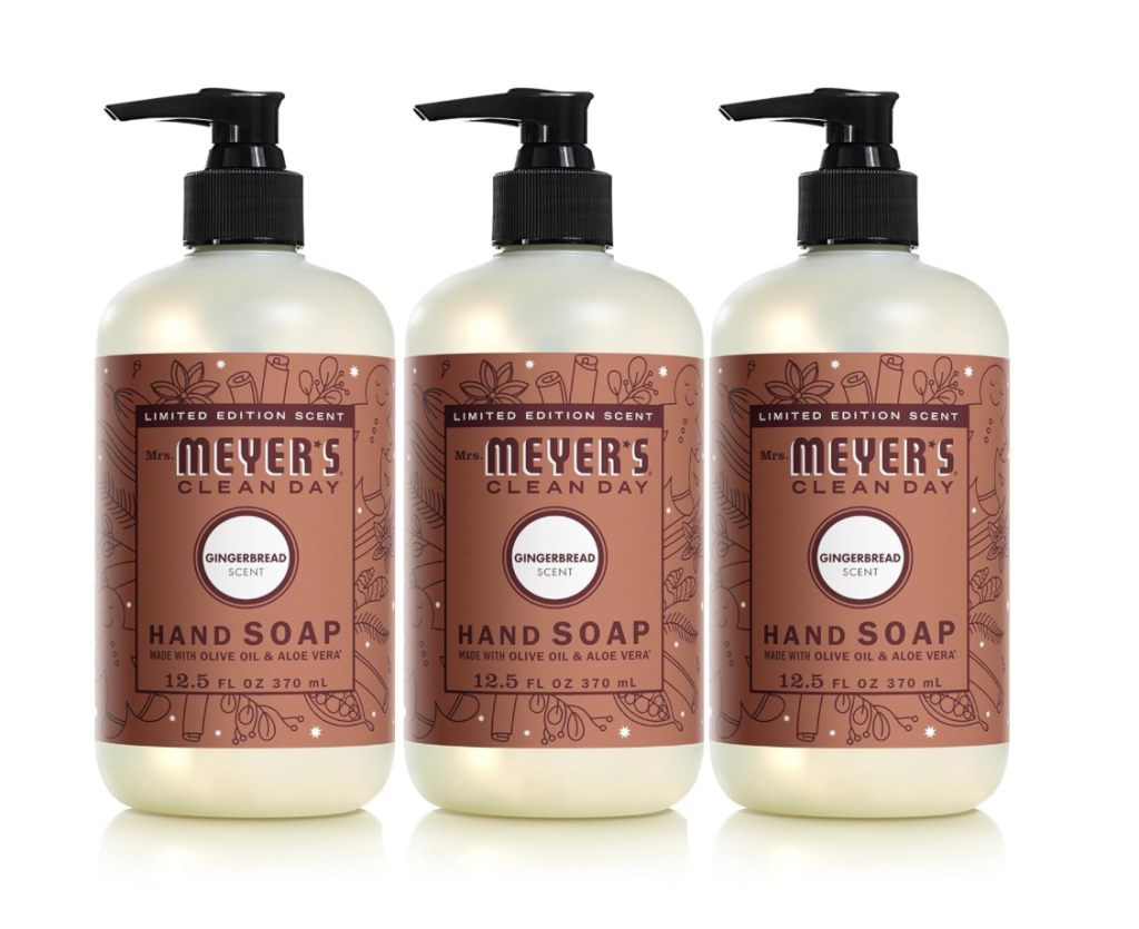 Mrs. Meyers Gingerbread Hand Soap!