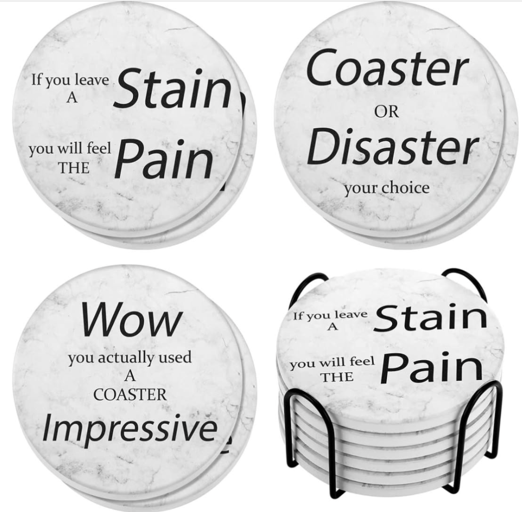funny drink coasters
