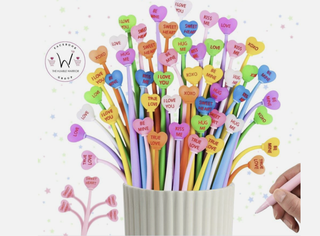Valentine’s Day bobblehead fidget pens