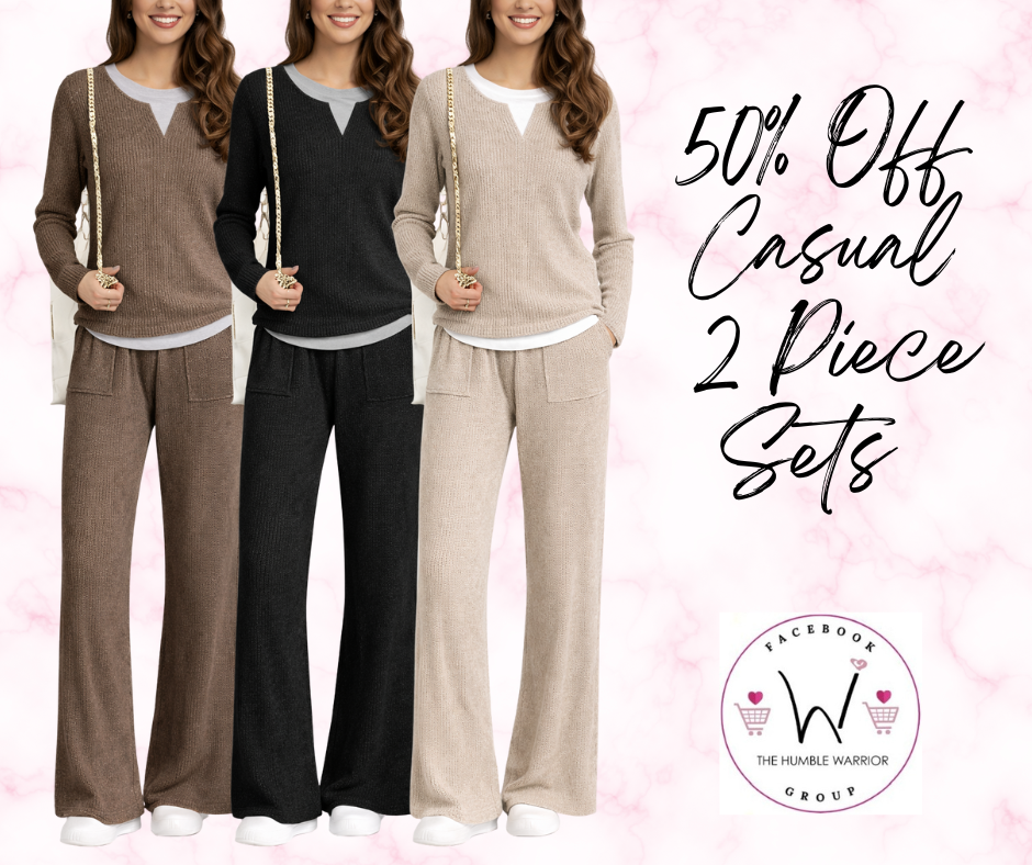 Casual 2 Piece Sets With Pockets
