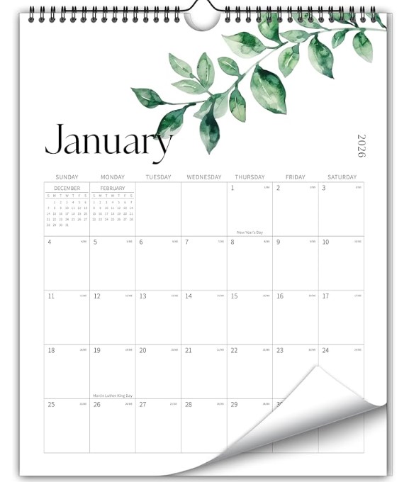Aesthetic Wall Calendar 2026-2027!