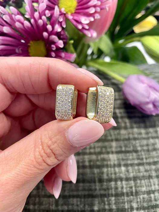 Chunky Huggie Hoop Earrings