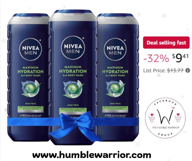 NIVEA MEN Maximum Hydration Body Wash