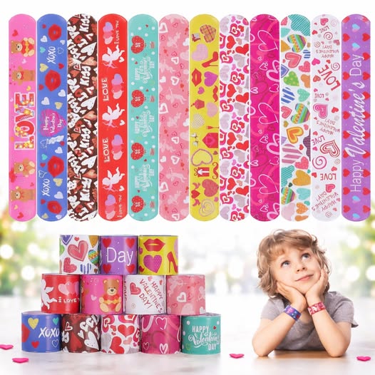 Valentine’s Day slap bracelets