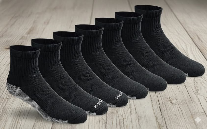 Dickies Men’s Dri-Tech Moisture Control Quarter Socks
