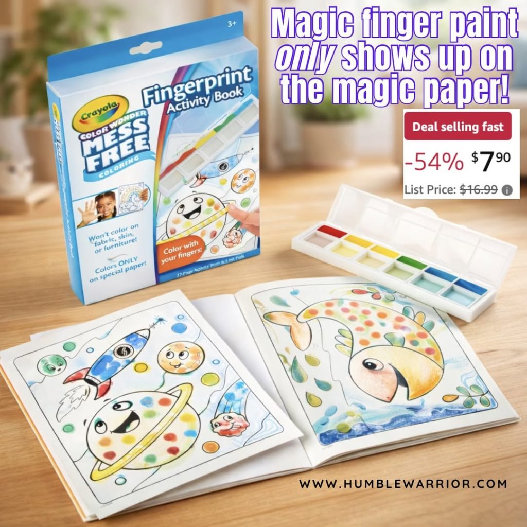 Crayola mess free finger paint book