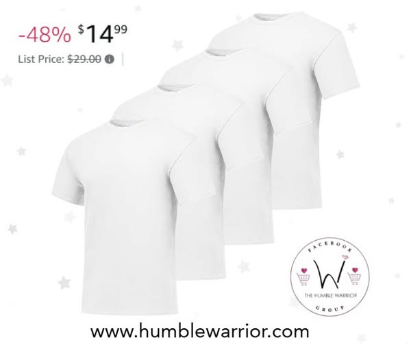 Hanes Men’s ComfortSoft T-Shirt Pack of 4