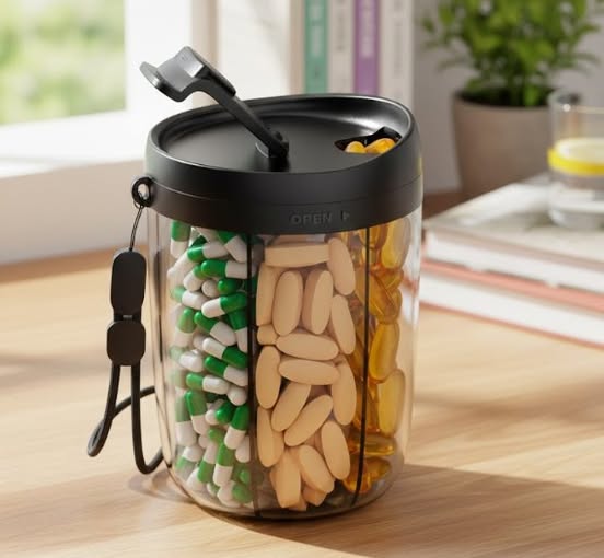 PULIV Large Pill Bottle Organizer