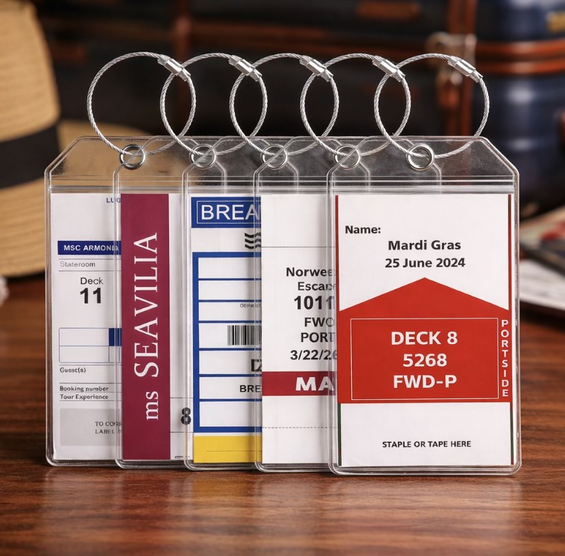 SEAVILIA 6 Pack Luggage Tags