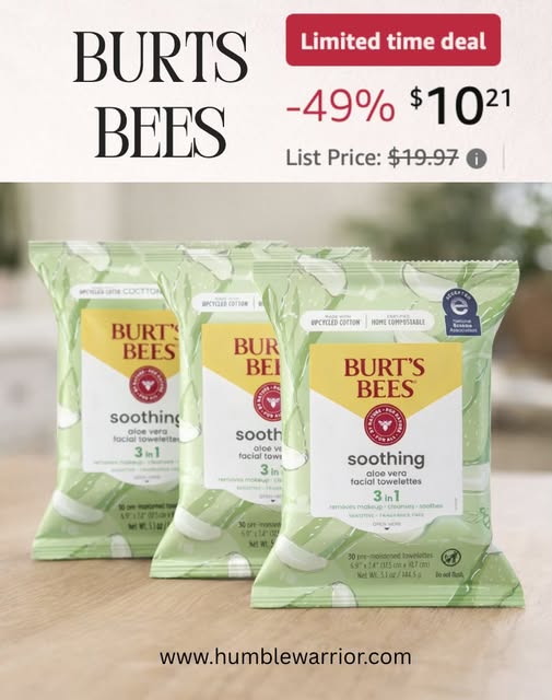 Burt’s Bees Aloe Vera Face Wipes﻿