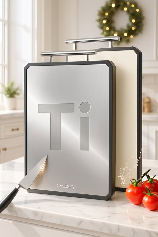 titanium cutting and serving board,