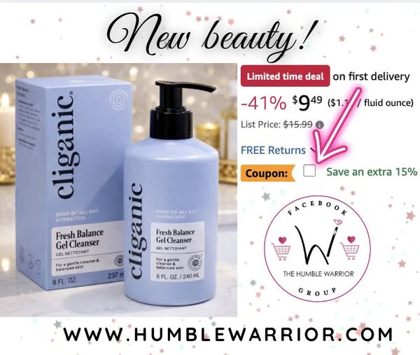 Cliganic Hydrating Gel Cleanser with Triple Botanical Complex
