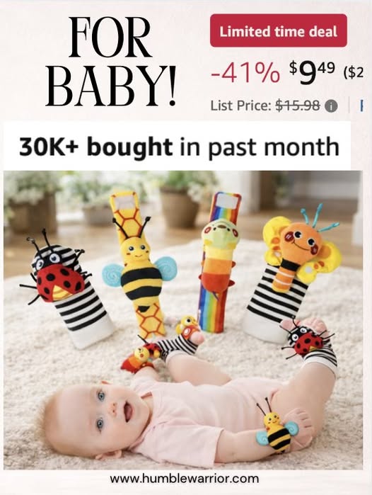 Infinno Baby Wrist Rattle Socks and Foot Finder Set