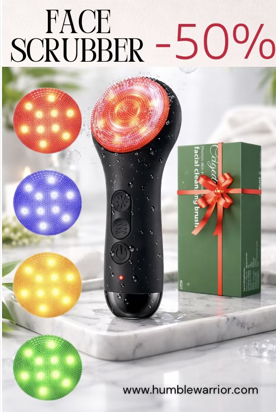 waterproof, rechargeable face scrubber brush