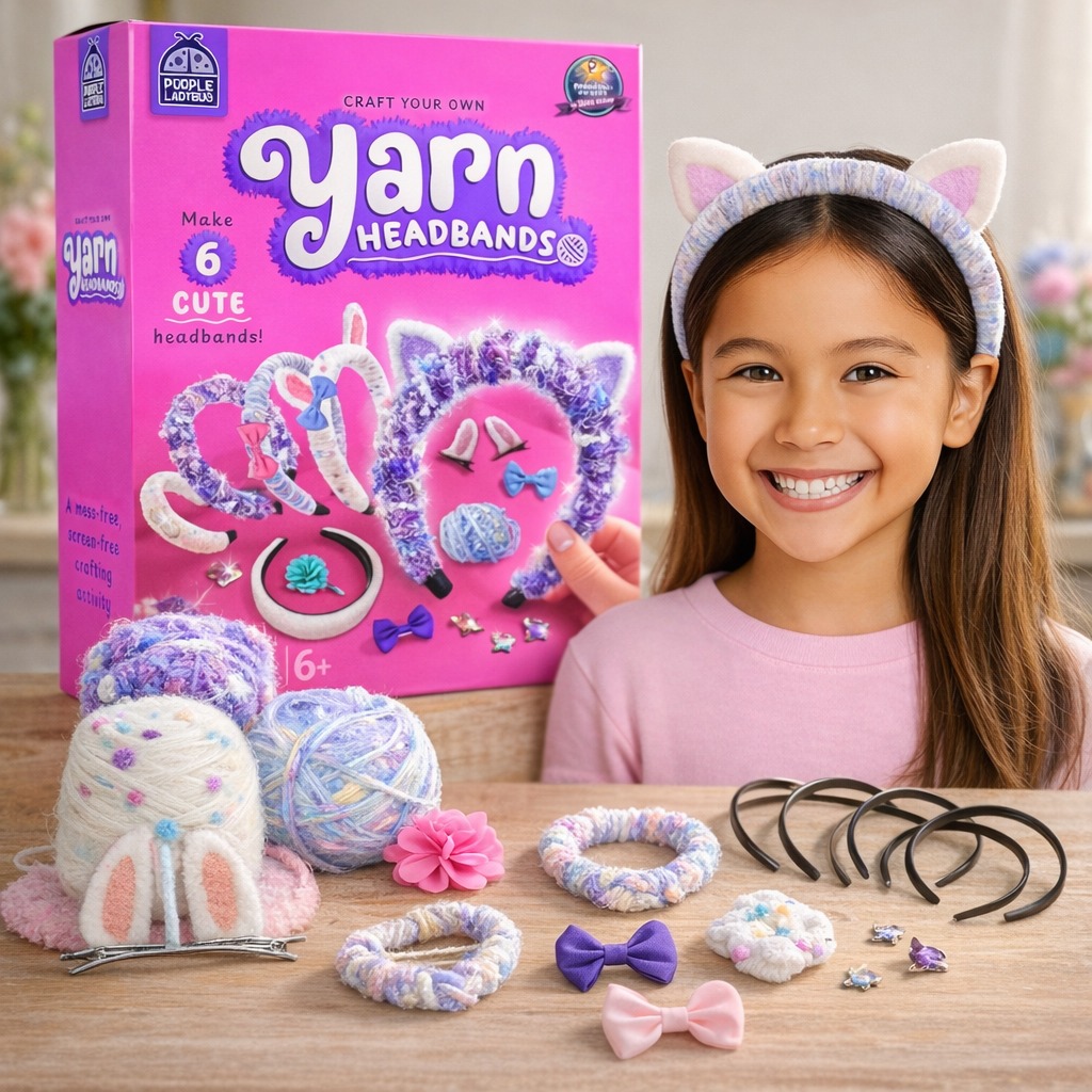 PURPLE LADYBUG Headband kit