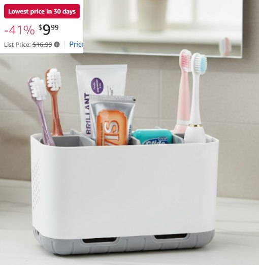 Boperzi Toothbrush and Toothpaste Holder