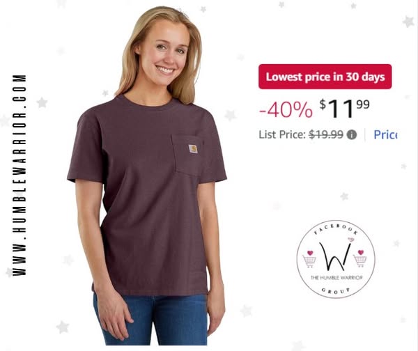 women’s Carhartt pocket t-shirt