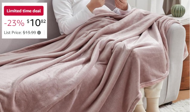 Hansleep Fleece Pink XL Throw Blanket