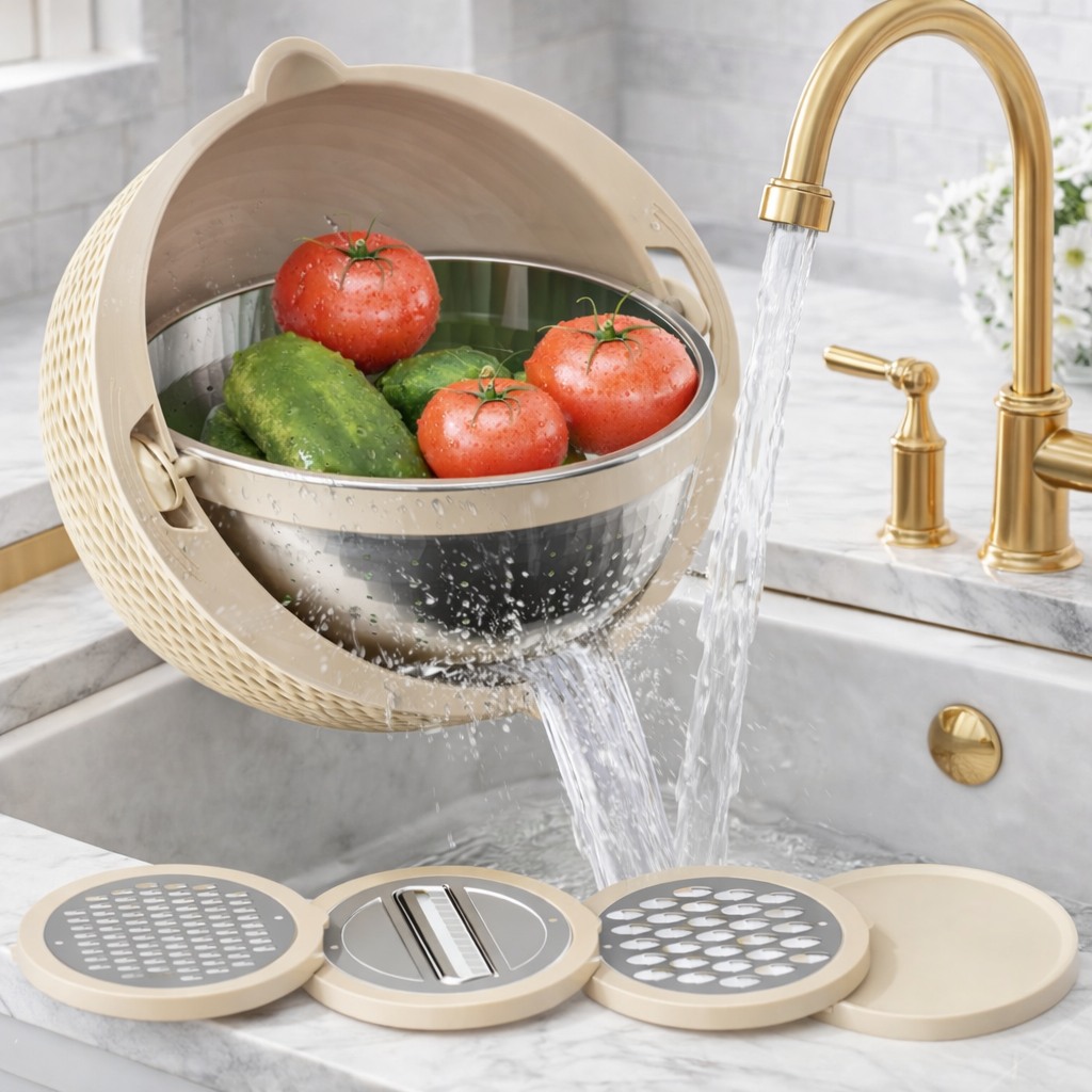 4-1 Colander with Bowl Set