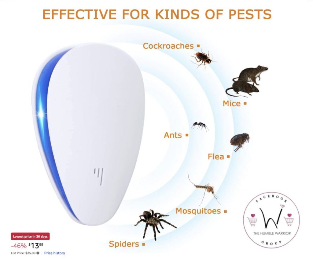 Ultrasonic Principle: Indoor ultrasonic insect repellent