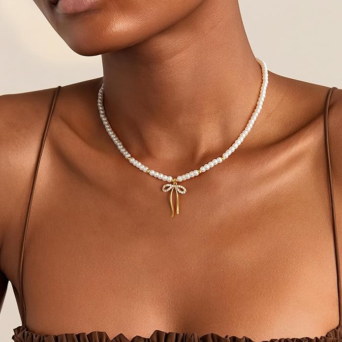 pearls and bows